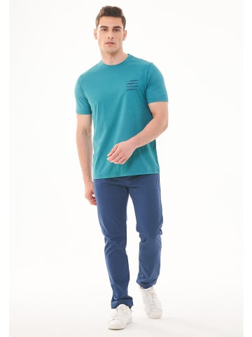 Organication T-Shirt "MOR13615" in Petrolgrün