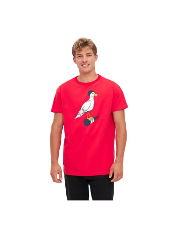 Derbe T-Shirt Sturmmöwe in red/navy
