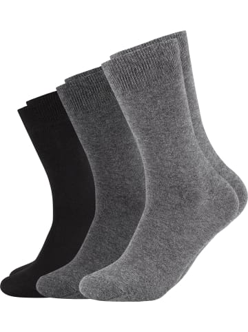 S. Oliver Unisex-Socken 3 Paar in anthrazit/schwarz