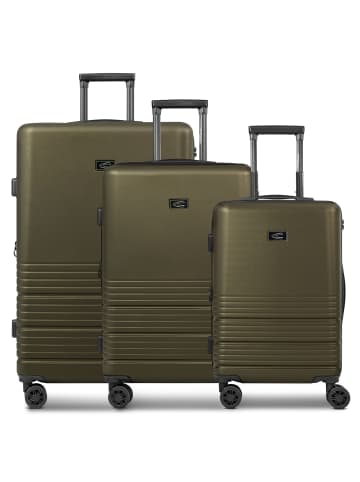 Camel Active Hanoi 4 Rollen Kofferset 3-teilig mit Dehnfalte in khaki