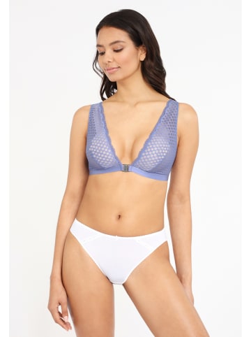 PETITE FLEUR Bralette-BH in blau+weiß