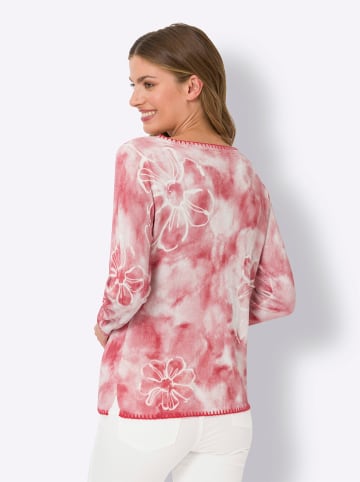 Heine Druck-Pullover in flamingo-hellrosé-bedruckt
