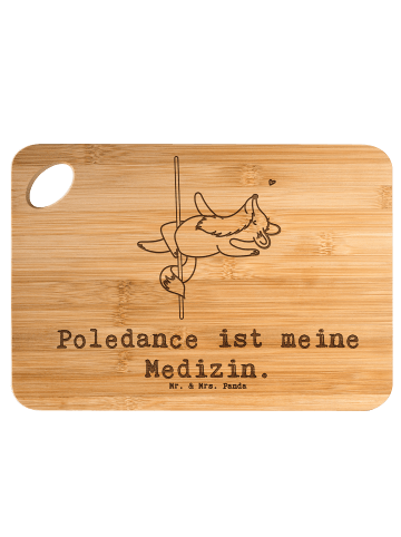 Mr. & Mrs. Panda schneidunterlage Fuchs PoledanZeichen mit Spruch in Braun