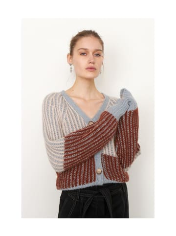SECOND FEMALE Strickjacke in Mehrfarbig