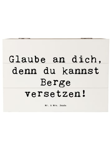 Mr. & Mrs. Panda Box Spruch Selbstvertrauen stärken mit Spruch in Weiß