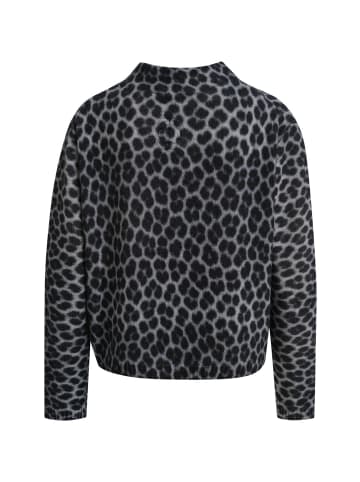 Smith&Soul Printed Stand Collar Pullover in Grey Melange Print