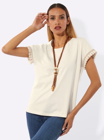 creation L Rundhalsshirt in champagner