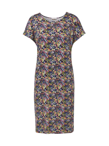 GOLDNER Freizeitkleid Modernes Viskosekleid mit Allover-Print in bunt / gemustert