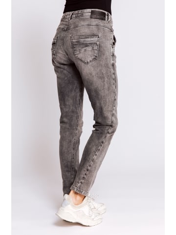 ZHRILL Damen Boyfriend Jeans AMY in grau