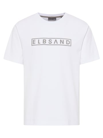 ELBSAND T-Shirt Finn in Bright White