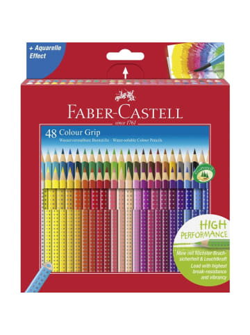 Faber-Castell Farbstift Colour Grip Packung mit 48 Stück Kartonetui