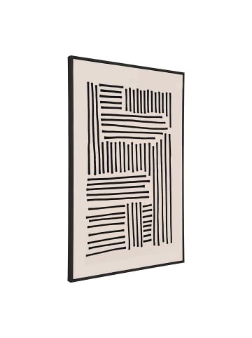 ebuy24 Leinwanddruck Lipari Schwarz 100 x 3 cm