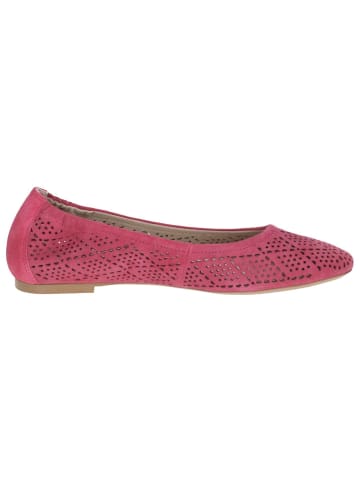 Caprice Ballerina in PINK SUEDE