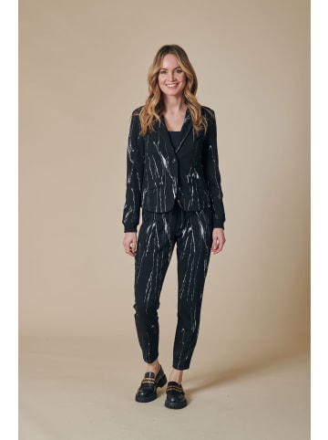 ZHRILL Damen Blazer ZHBETSY ABSTRACT in Schwarz