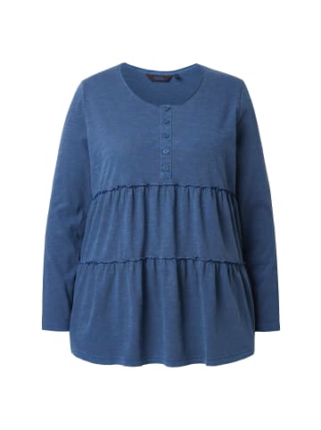 Ulla Popken Longsleeve in tintenblau