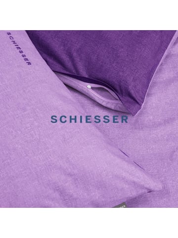Schiesser Bettwäscheset Doubleface 2teilig in Lila