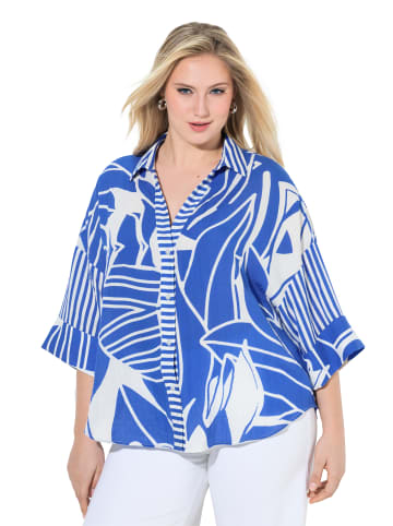 Ulla Popken Bluse in azurblau