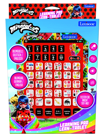 Lexibook Miraculous Lerntablet Buchstaben & Zahlen (EN/DE)