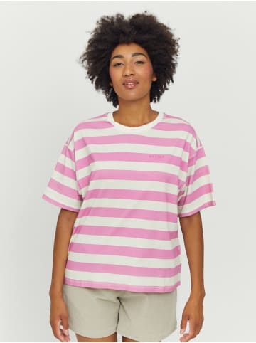 MAZINE T-Shirt Ravi T in soft orchid pink/offwhite