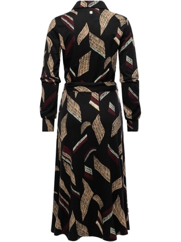ragwear Blusenkleid Plantee Print in Black