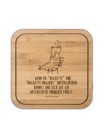 Mr. & Mrs. Panda Tischuntersetzer Garnele Franzose mit Spruch in Transparent