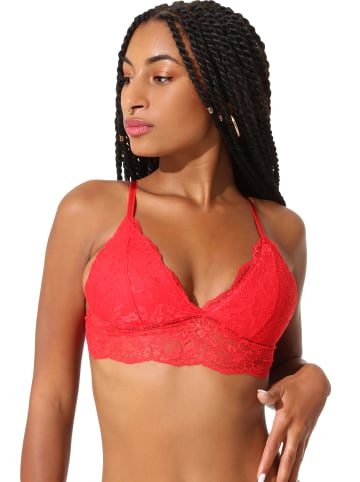 Yenita® Spitzen Bralette in Rot