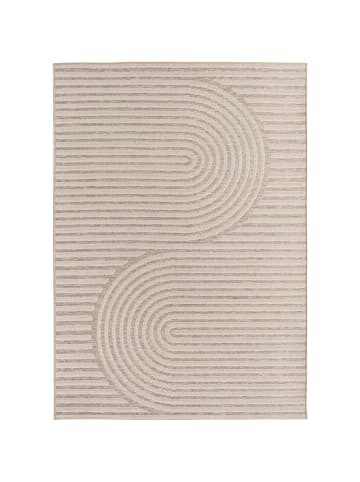 KADIMA DESIGN Teppich Outdoor Flachgewebe Boho Muster Polypropylen Balkon in Beige