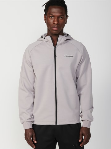 KOROSHI Sweatshirt Jacke in grau