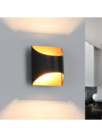 ZMH Wandleuchte 1-flammige G9 in schwarzgold Up and Down Design Vintage