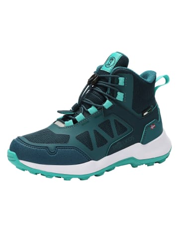 Trollkids Wanderschuhe mid cut "Oppland Hiker" in Teal-Blau