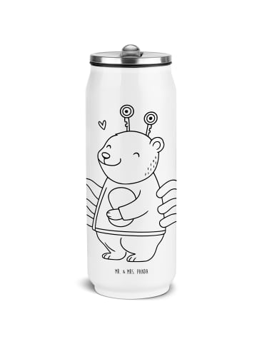 Mr. & Mrs. Panda Isolierflasche Krebs Astrologie ohne Spruch in Weiß