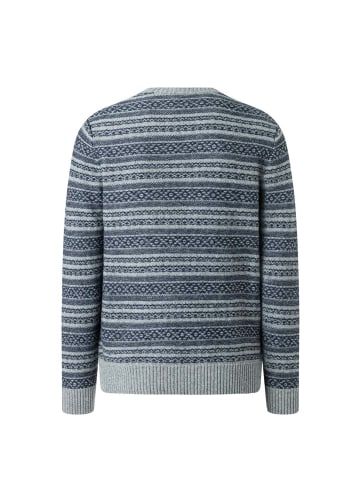 März Pullover in hellgrau marine - 0001
