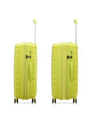 Roncato Skyline 2.0 4 Rollen Kofferset 3-teilig mit Dehnfalte in cyber limette