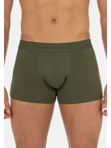 Bruno Banani Retro Short / Pant Flowing in Schwarz / grün