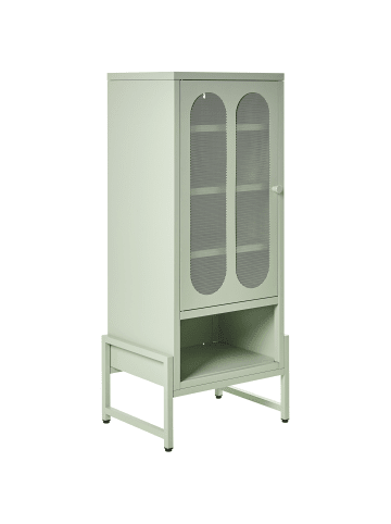 Beliani Büroschrank SOLETTA in Grün - (W) 47 x (H) 108 x (L) 35 cm
