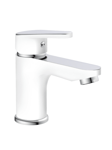 Franz Joseph Schütte ALASKA Waschtischarmatur, Weiß/Chrom