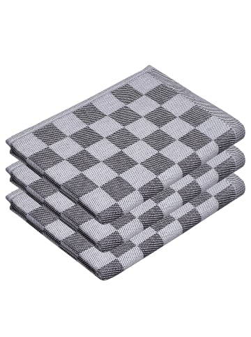 Butlers Küchentuch CHECKER STYLE 3er-Set in Anthrazit