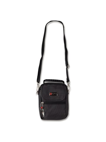 Bag Street Umhängetasche, Gürteltasche Polyester schwarz ca. 13cm
