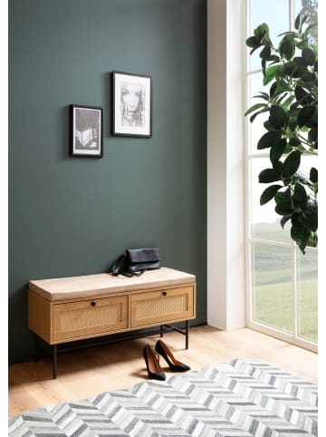 FineBuy Sitzbänk in Braun / Spanplatte / 100x38x48