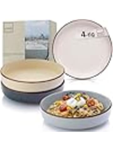 Sänger 4-tlg. Pastaschalen Set Bombay Moonlight Mehrfarbig aus Steingut