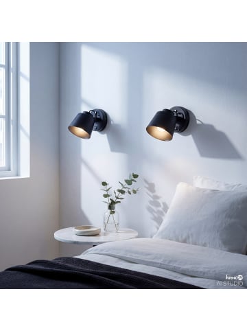 home24 Akku-Wandleuchte SMI in Schwarz