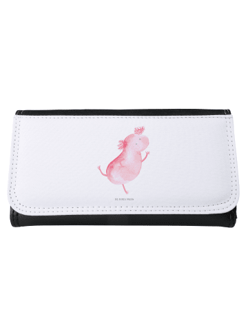 Mr. & Mrs. Panda Portemonnaie für Damen Axolotl Tanzen ohne Spruch in Weiß