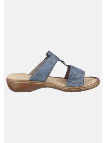 rieker Pantoletten Basic in Blau