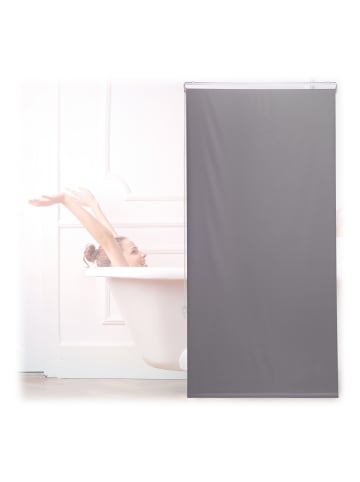 relaxdays Duschrollo in Grau - (B)80 x (H)240 cm