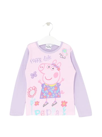 Peppa Pig Langarmshirt  Peppa Pig in Lila