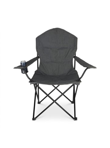 relaxdays Campingstuhl in Grau - (B)90 x (H)106 x (T)45 cm
