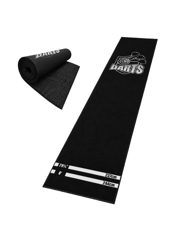 relaxdays Dartteppich "Wappen" in Schwarz/ Weiß - 60 x 260 cm