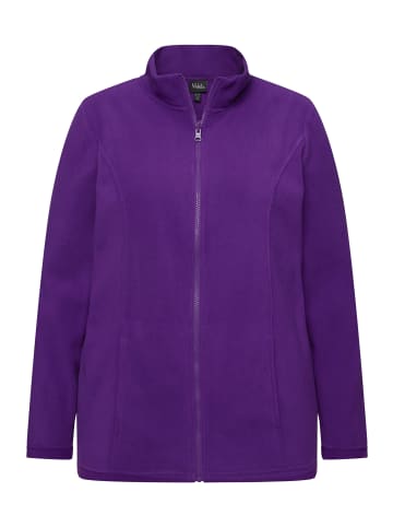 Ulla Popken Sweatjacke in dunkle pflaume