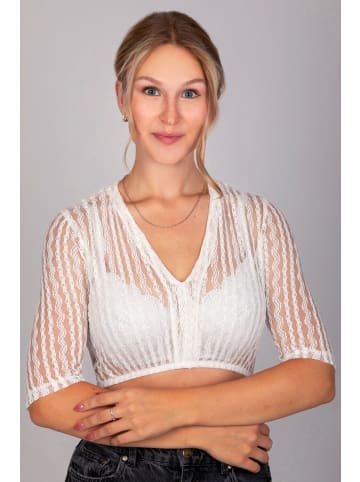 Edelnice Dirndlbluse Anna Creme in weiß