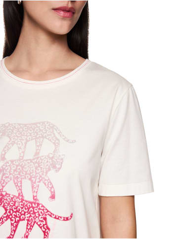 MARC CAIN T-Shirt mit Aufdruck Rethink Together in Weiß